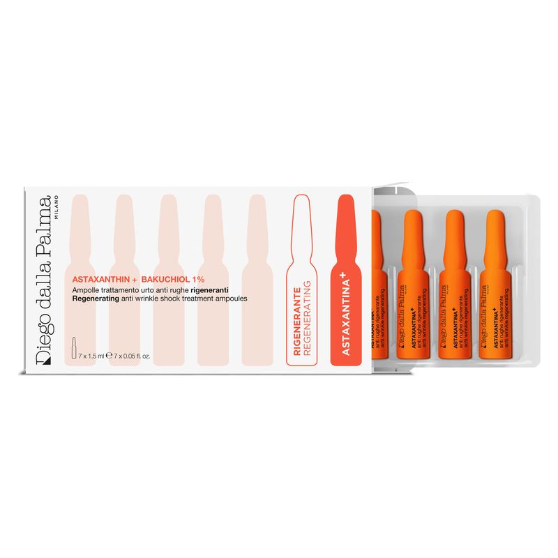 Diego dalla palma ASTAXANTHIN AMPOULES ANTI-WRINKLE REGENERATING SHOCK TREATMENT 10.5 ML (7 X 1.5 ML)