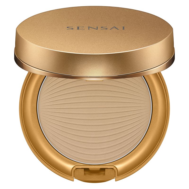 Sensai Silky Bronze Natural Veil Compact Spf 20 Sc03 Hydrating &amp; Water Resistant Powder Foundation - Medium