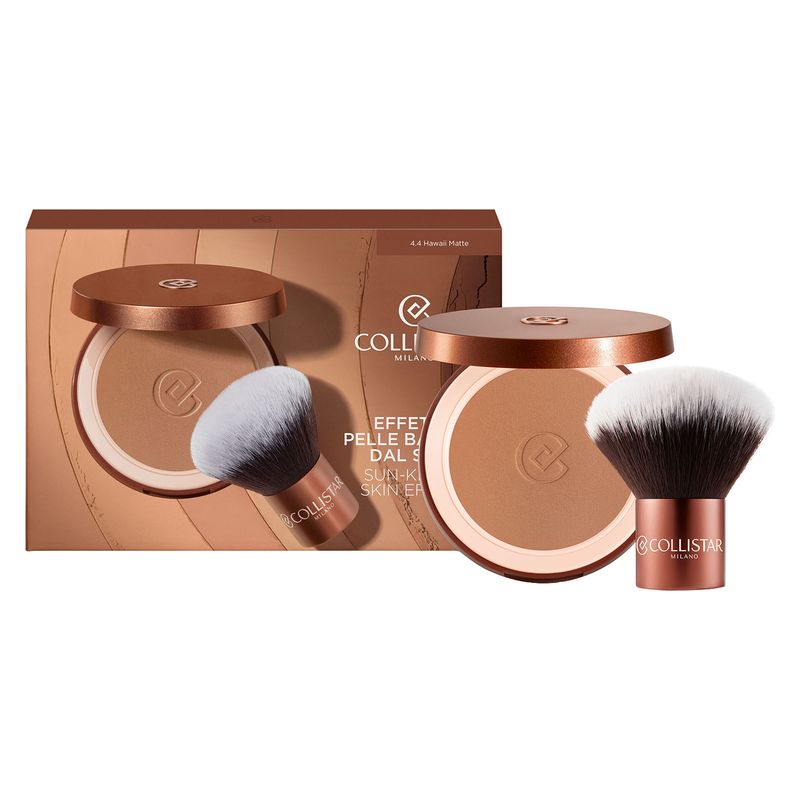 Collistar Bronzing Powder + KABUKI Brush 4.4 - Hawaii Matte Set