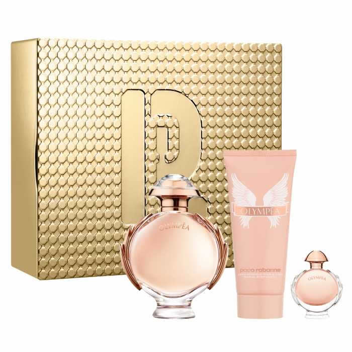 Paco Rabanne Olympéa Flora Eau De Perfume Spray 80 ml, set of 3 pieces