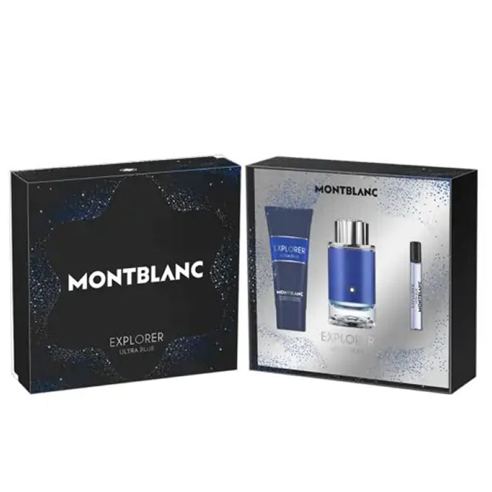 Montblanc Explorer Ultra Blue Eau De Perfume Spray Set 100 ml 3 Pieces