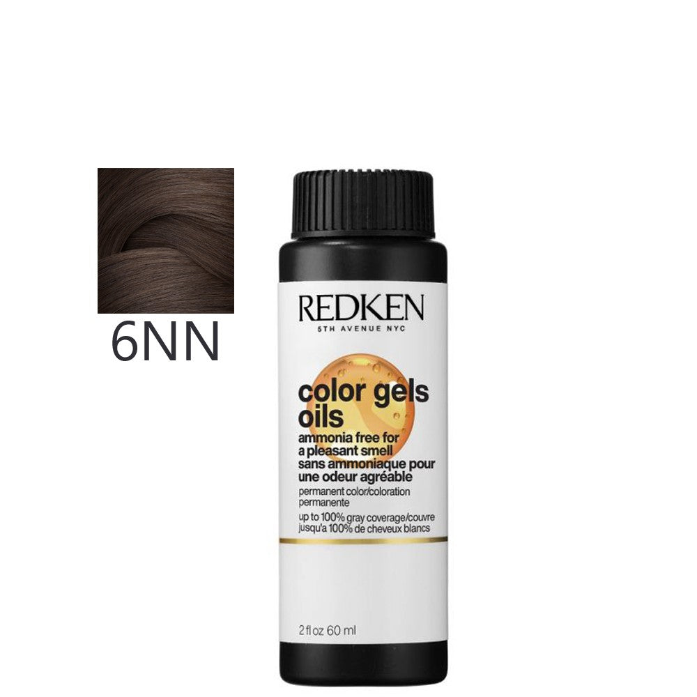 Redken permanent coloring gel without ammonia 6.00 60ml X 3 U