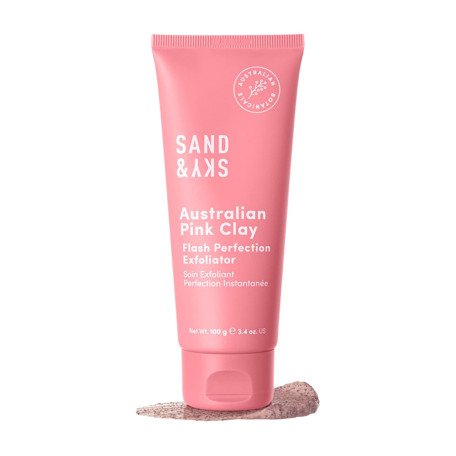 Micro-exfoliating face scrub with Australian pink clay Sand &amp; Sky 100 g