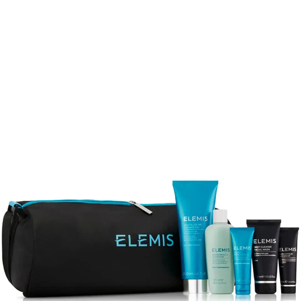Elemis Body Performance Collection Set: Deep Cleansing Facial Wash 50ml + Anti-Fatigue Day Cream 20ml + Revitalize Me Shower Gel 200ml + Aching Muscle Super Soak 125ml + Instant Refreshing Gel 20ml