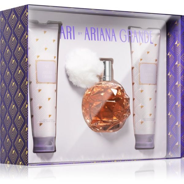 Ariana Grande Ari 3 PIECE GIFT SET - 100ml EAU DE PARFUM SPRAY, 100ml BODY LOTION, 100ml BATH &amp; SHOWER GEL