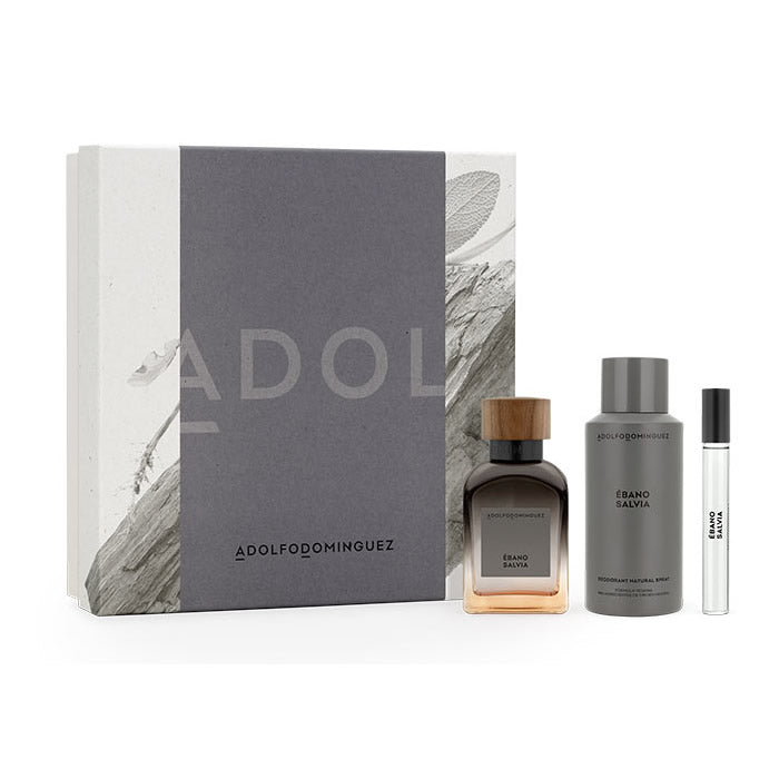 Adolfo Dominguez Ebony Sage Eau De Parfum Spray 120 ml Christmas Set