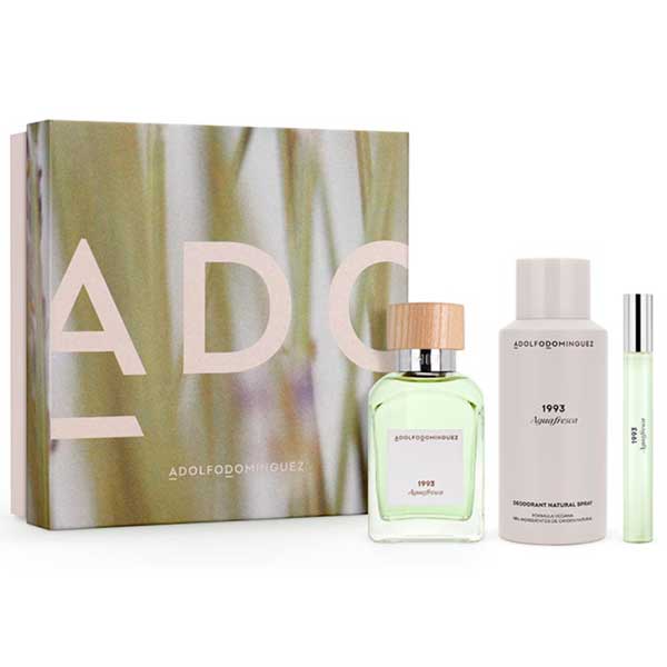 Adolfo Dominguez Agua Fresca Eau De Toilette 120ml Set 3 Pieces 2024