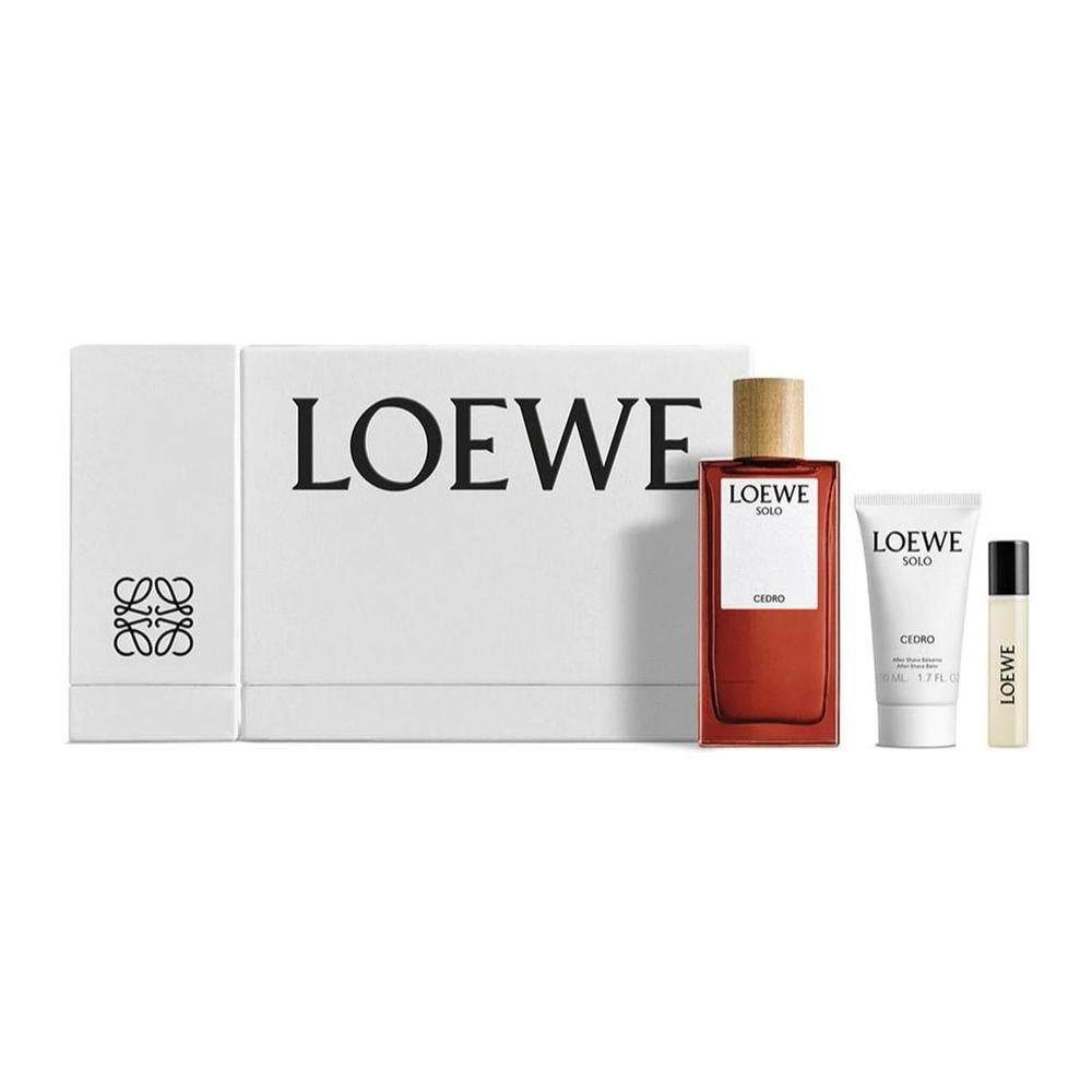 Loewe Solo Cedro Eau Toilette 100ml Aftershave Balm 50ml Spray 10ml