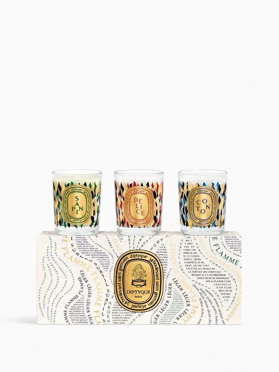 Box of 3 Diptyque Christmas candles 3 x 70 gr