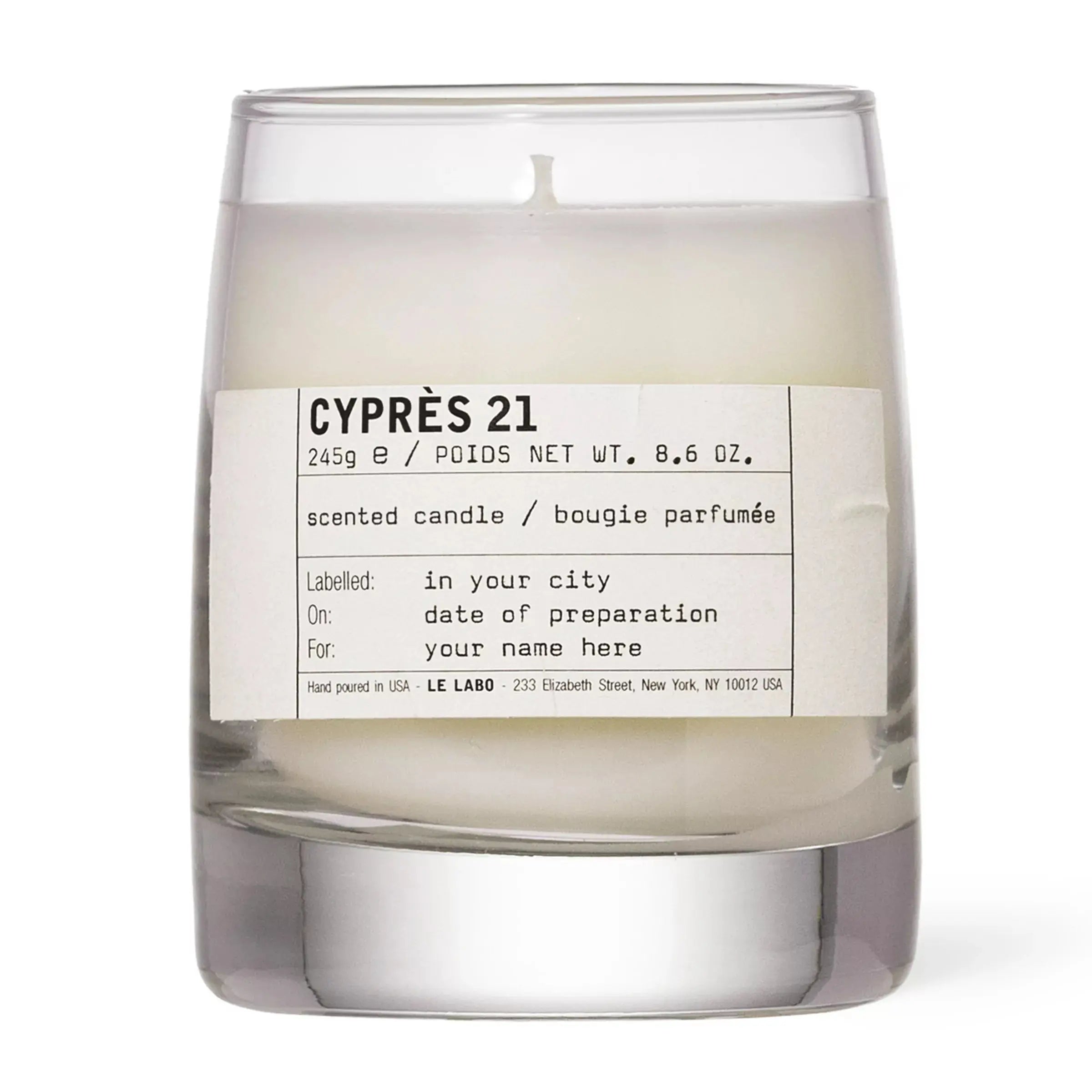 The Cypres 21 candle labo