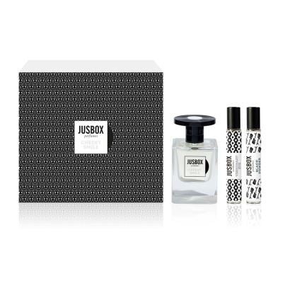 Jusbox perfumes KIT Cheeky Smile EDP 78 ml + Visionary Eye 7.8 ml + Black Powder 7.8 ml