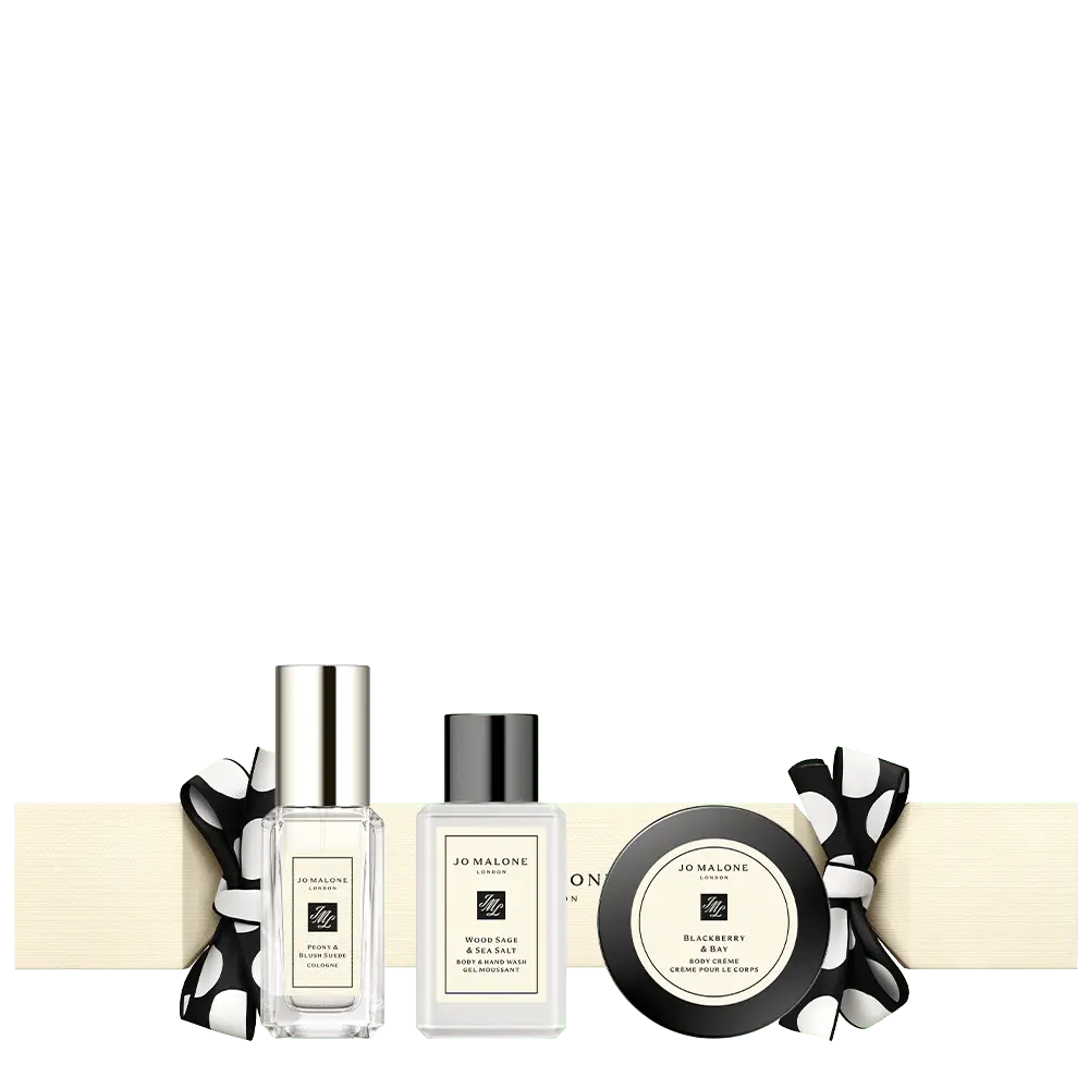 Jo Malone Christmas Cracker Wood Sage &amp; Sea Salt Cologne 9ml Lime Basil &amp; Mandarin Hand Cream 15ml English Pear &amp; Freesia Shower Gel 30ml