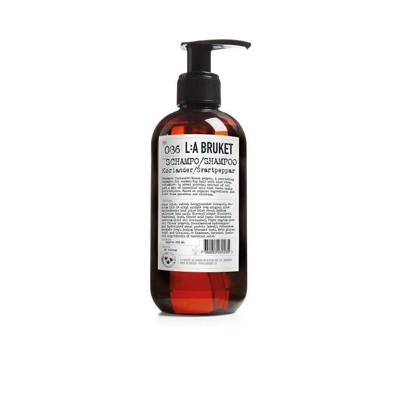 L:A 086 CORIANDER AND BLACK PEPPER SHAMPOO 250ml