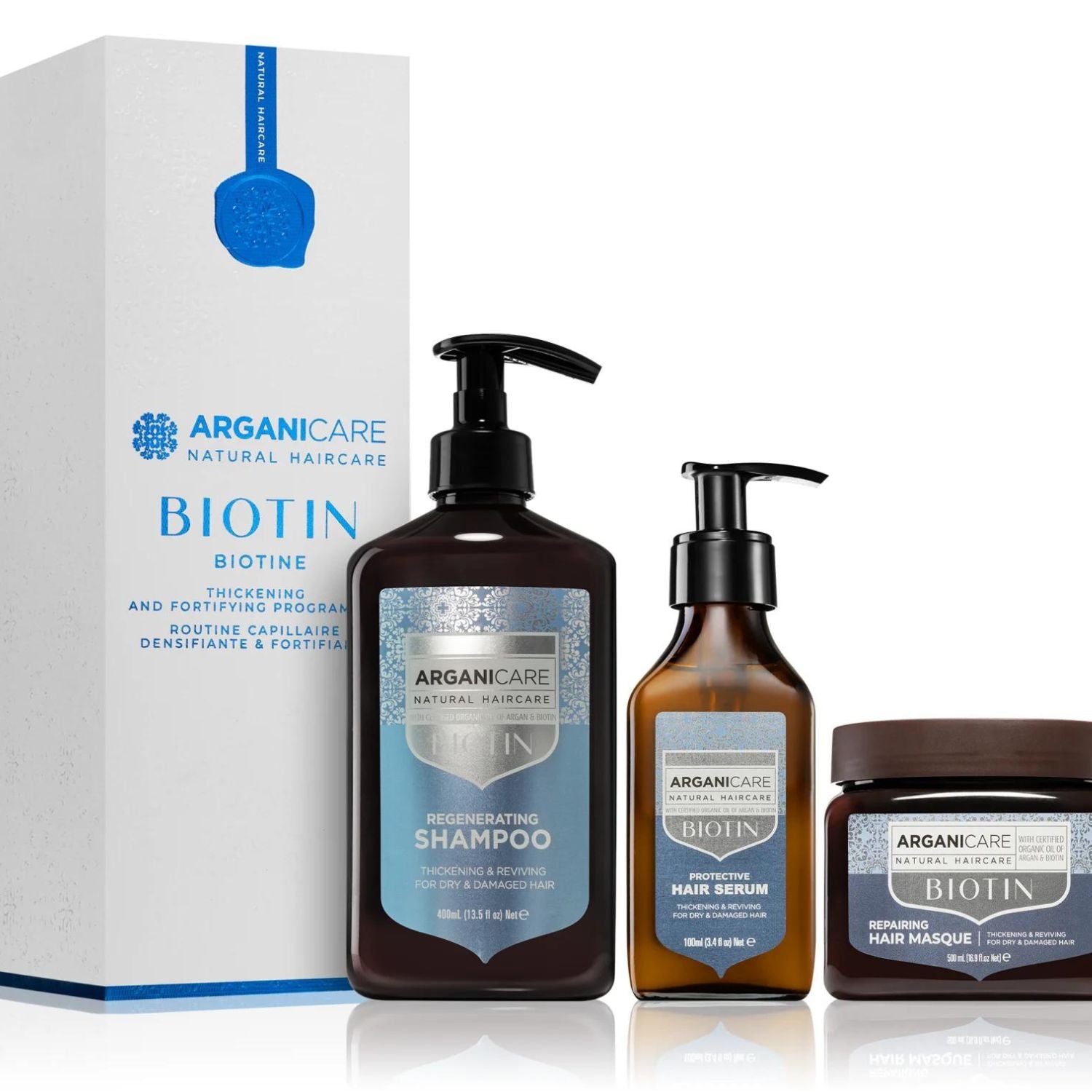 Biotin thickening and fortification program set Arganicare