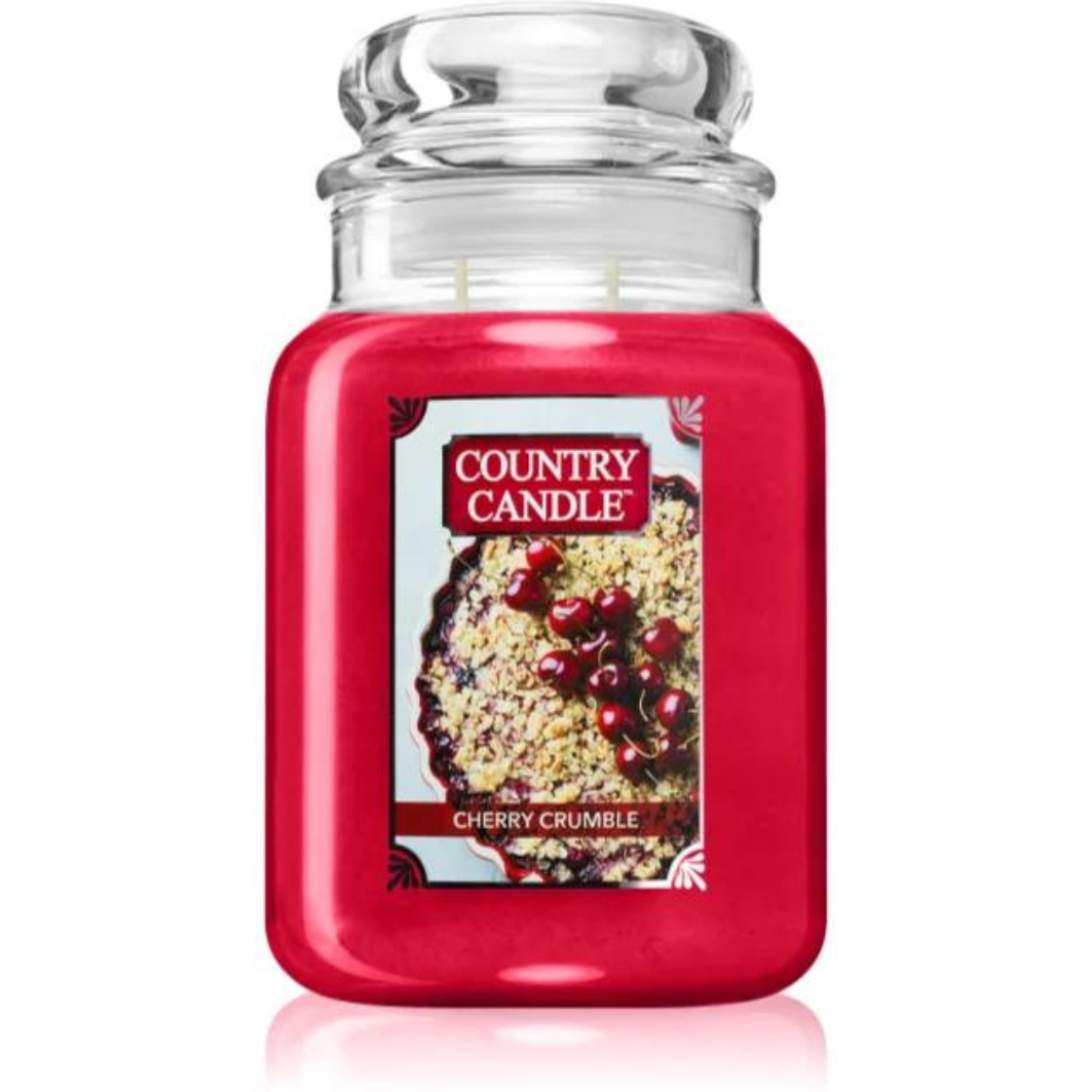 Country Candle Cherry Crumble 737 g scented candle.