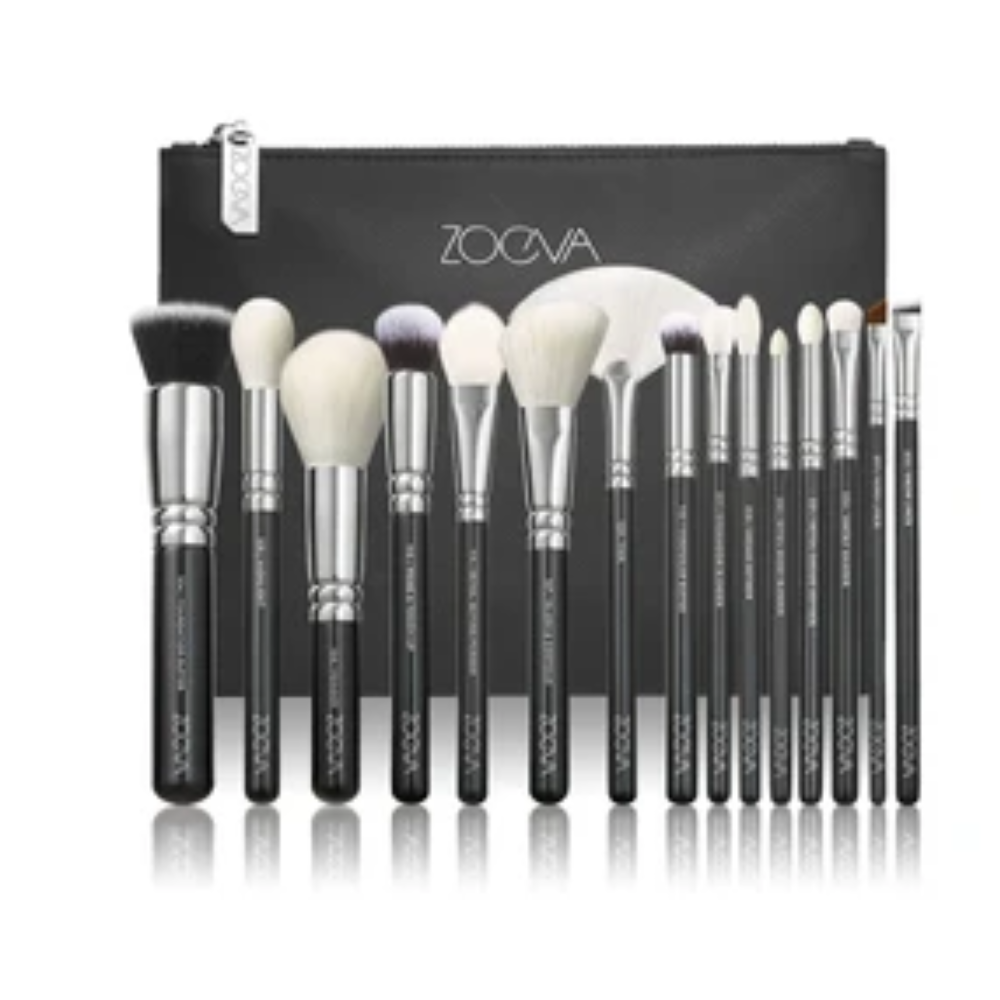 Set of brushes ZOEVA The Artists silver 15 pcs