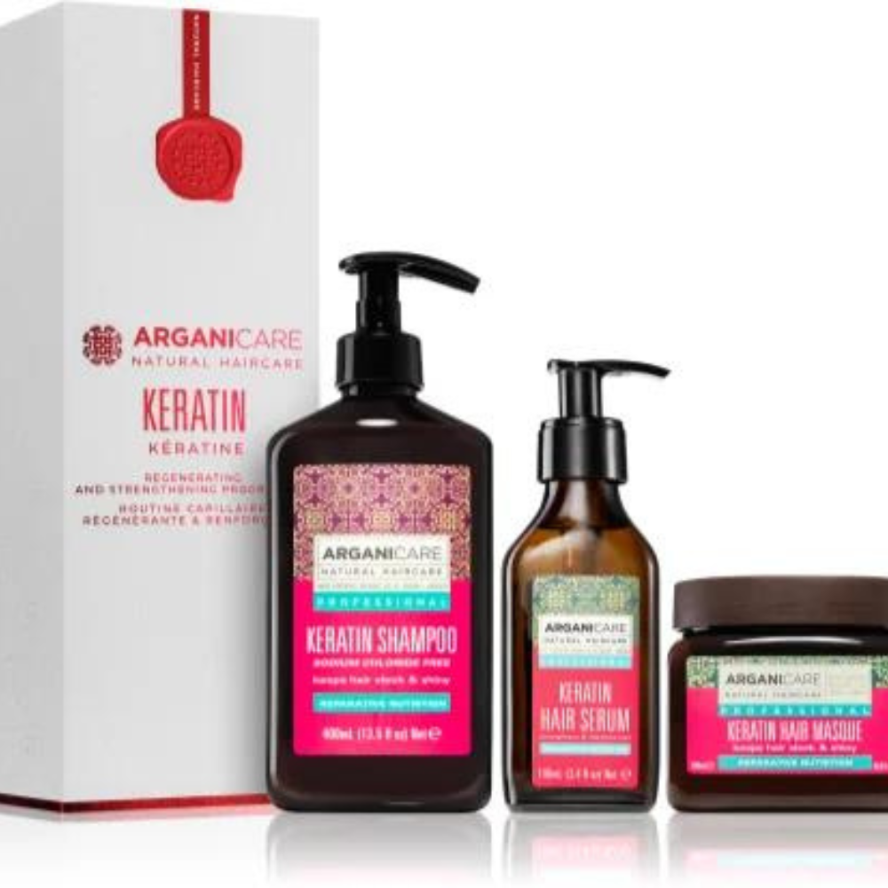 Set of keratin regeneration and strengthening programs Arganicare