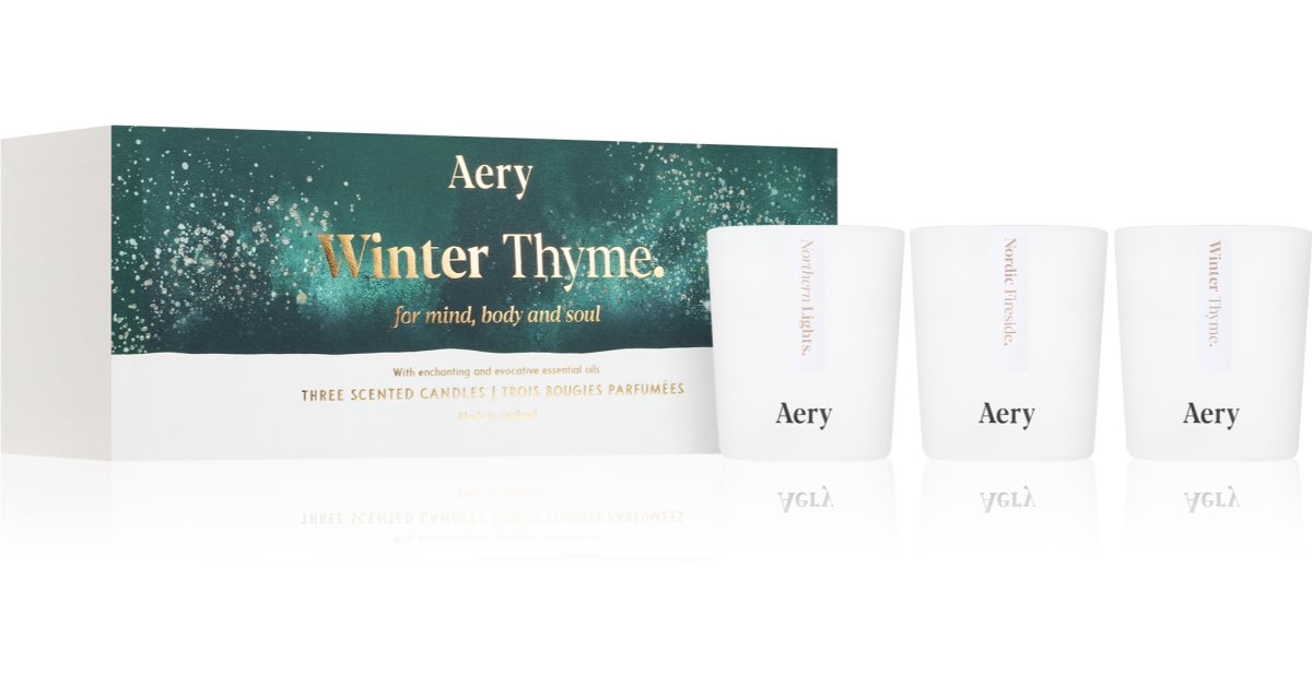 Aery Winter Wonderland Candle Set Gift Box 3x70 g