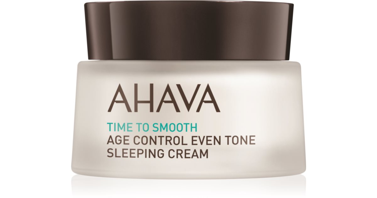 AHAVA Time To Smooth Illuminating Night Cream Against the First Signs of Skin Aging 50ml