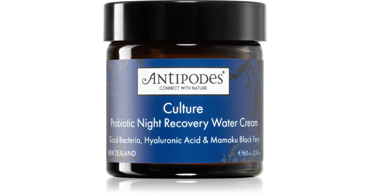 Antipodes Culture Probiotic Night Recovery Water Intense revitalizing night cream with probiotics 60 ml