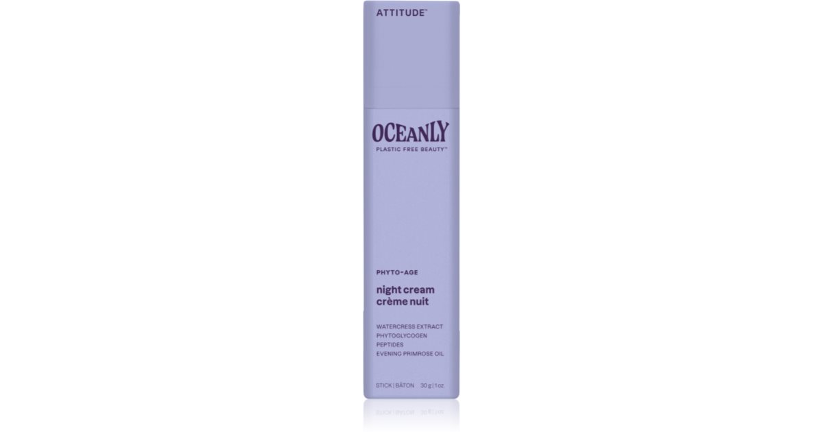 Night cream Attitude Oceanly night against all signs of aging with peptides 30 g