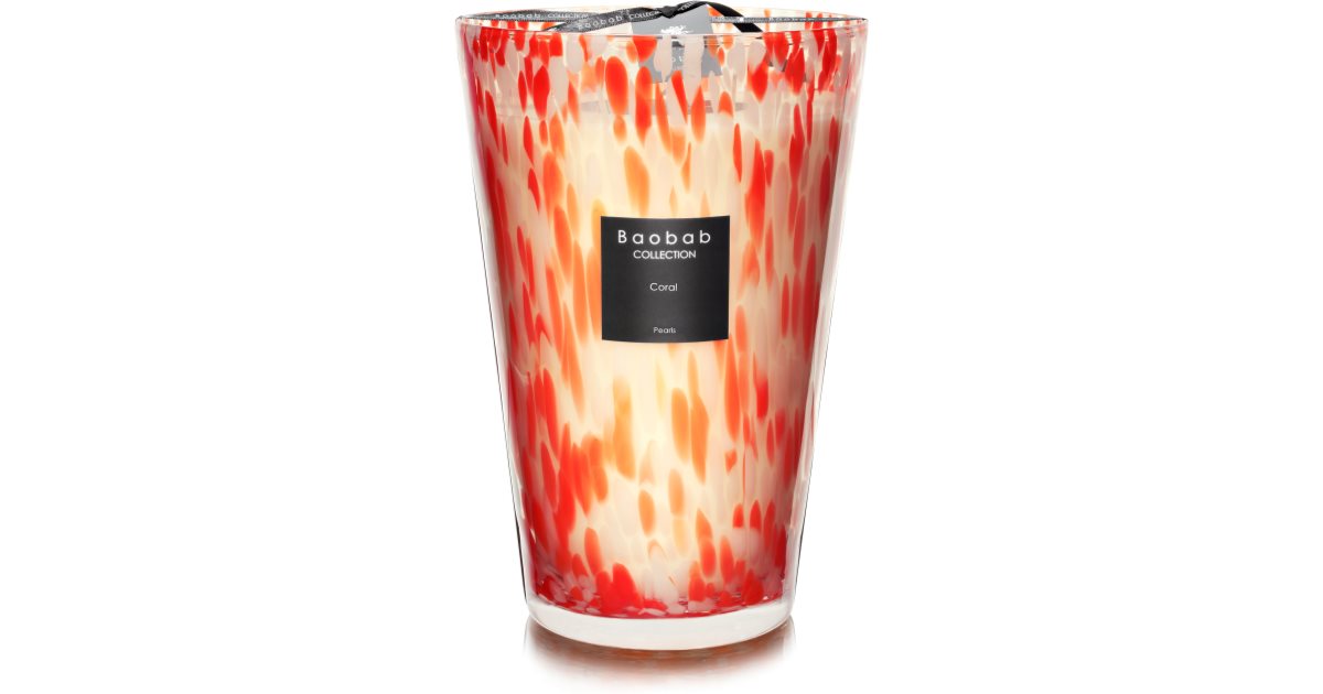 Baobab Collection Pearls Coral scented candle 35 cm