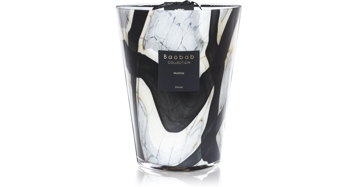 Baobab Collection Stones Marble scented candle 24 cm