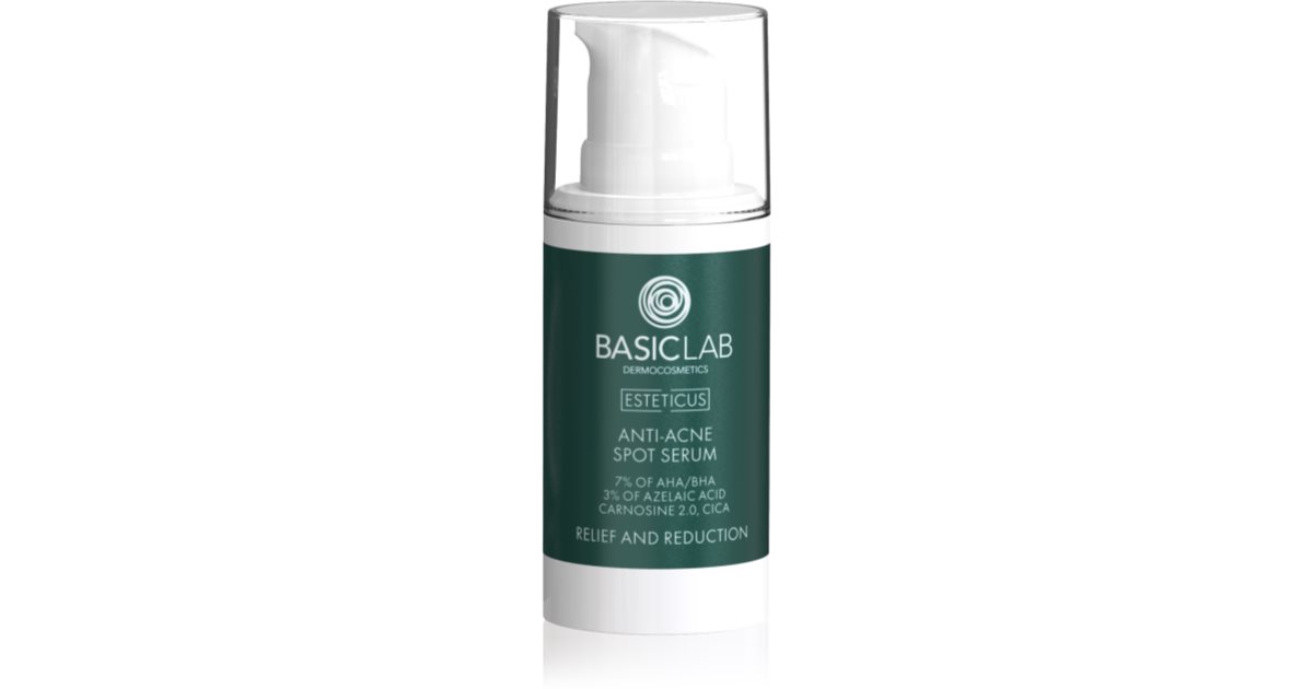 BasicLab Dermocosmetics Esteticus localized anti-acne treatment with AHA Acids 15 ml