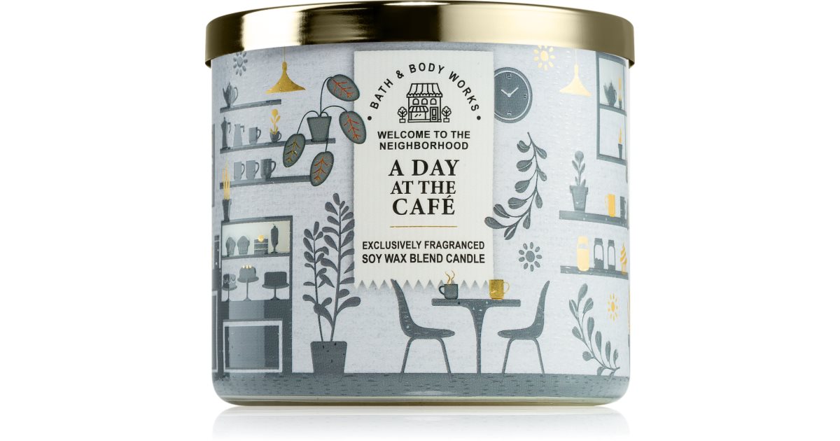 Bath &amp; Body Works A Day At The Café scented candle 411 g