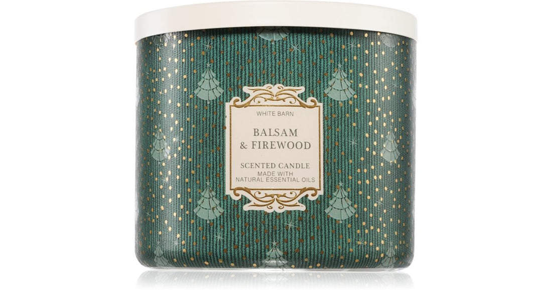 Bath &amp; Body Works Balsam &amp; Firewood scented candle 411 g