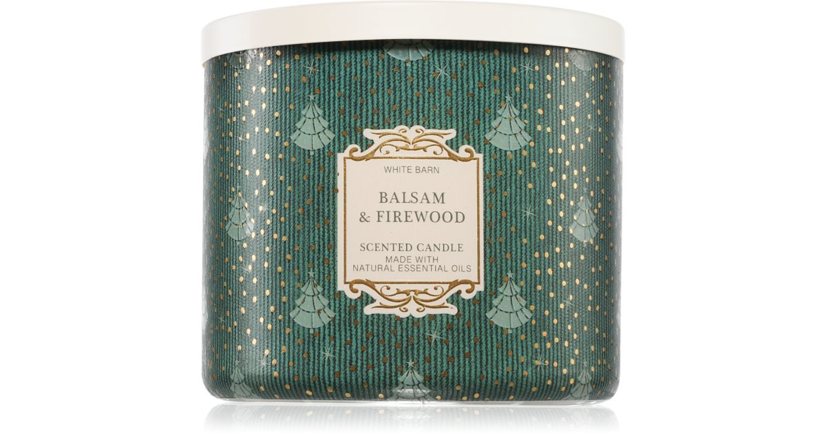 Bath &amp; Body Works Balsam &amp; Firewood scented candle 411 g