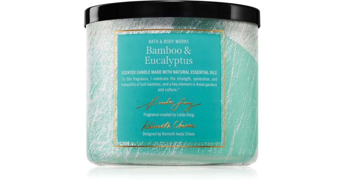 Bath &amp; Body Works Bamboo &amp; Eucalyptus scented candle 411 g