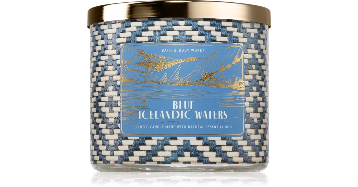 Bath &amp; Body Works Blue Icelandic Waters scented candle 411 g