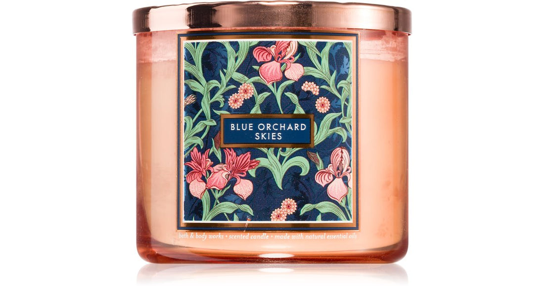 Bath &amp; Body Works Blue Orchard Skies scented candle 411 g