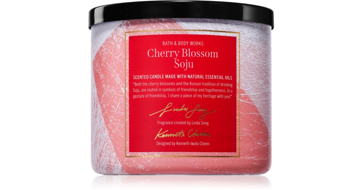 Bath &amp; Body Works Cherry Blossom Soju Scented Candle 411g