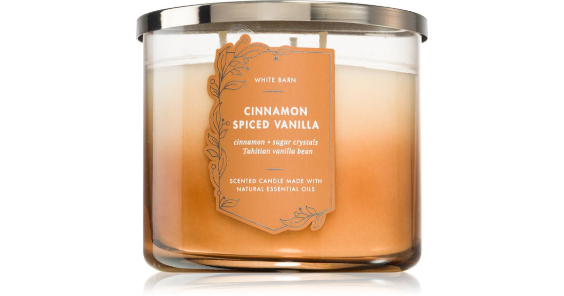 Bath &amp; Body Works Cinnamon Spiced Vanilla Scented Candle 411g