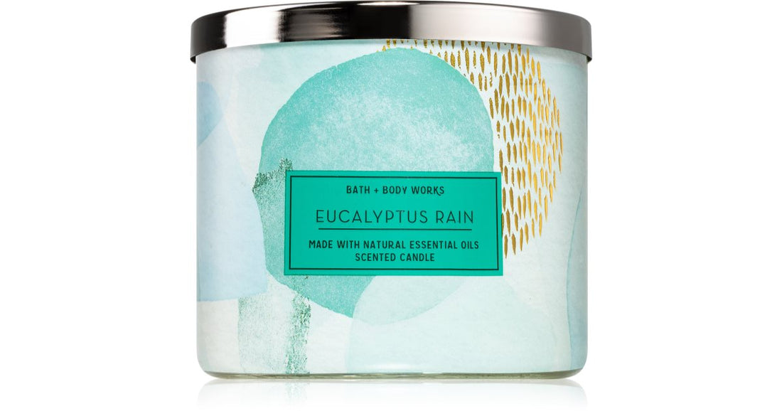 Bath &amp; Body Works Eucalyptus Rain candle III. 411 g