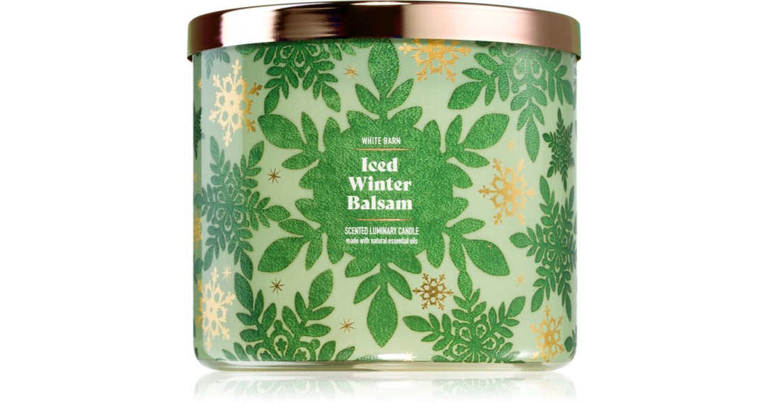 Bath &amp; Body Works Iced Winter Balsam Scented Candle 411g