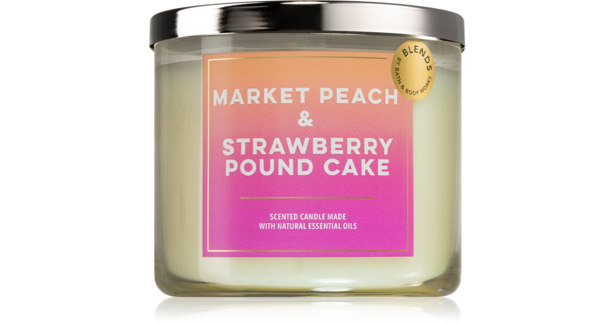 Bath &amp; Body Works Market Peach &amp; Strawberry Pound Cake 411 g