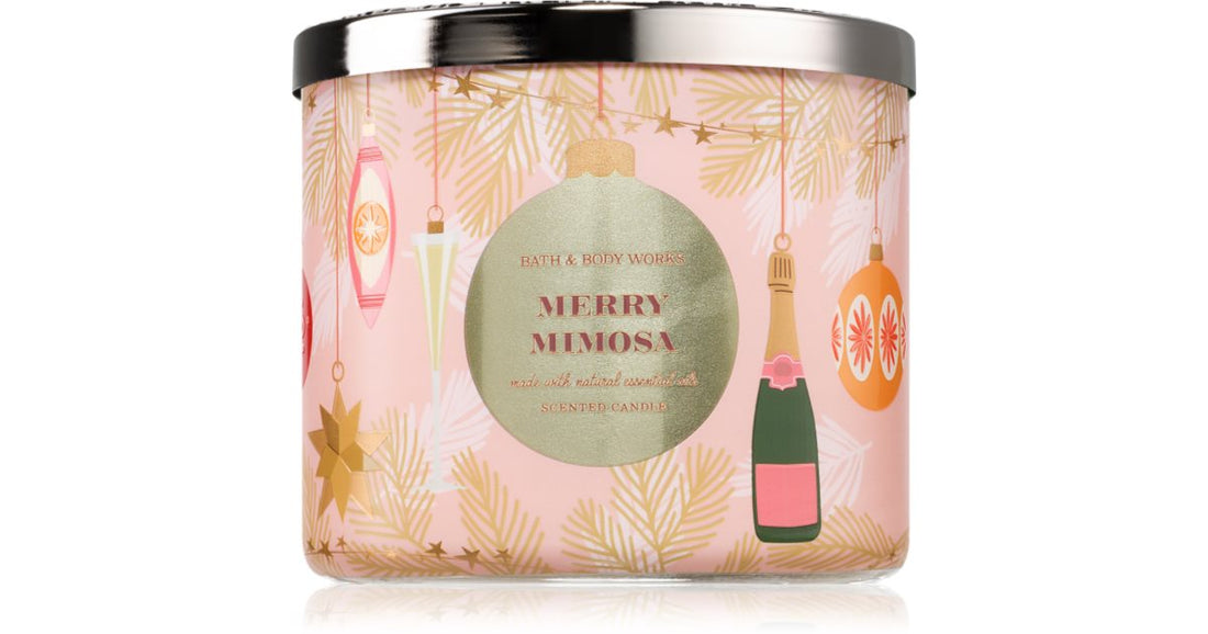 Bath &amp; Body Works Merry Mimosa scented candle 411 g