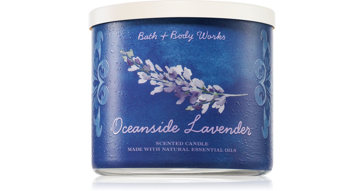 Bath &amp; Body Works Oceanside Lavender scented candle 411 g