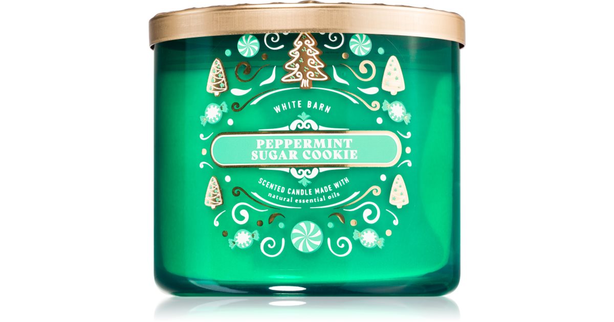 Bath &amp; Body Works Peppermint Sugar Cookie scented candle 411 g