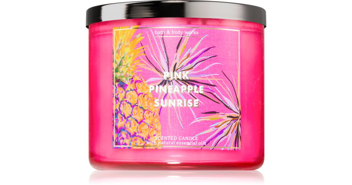 Bath &amp; Body Works Pink Pineapple Sunrise Scented Candle 411g