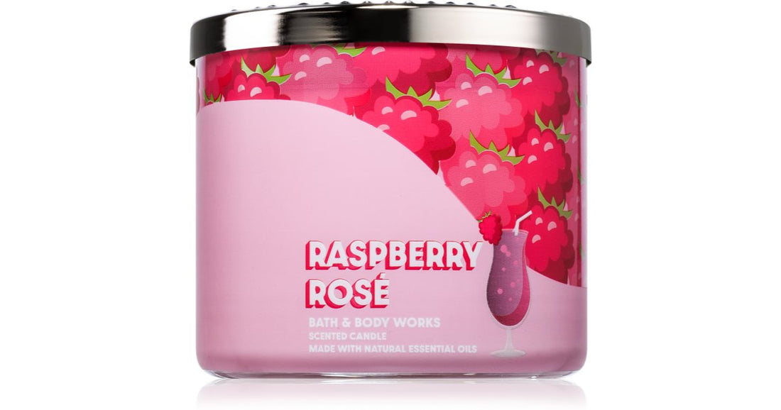 Bath &amp; Body Works Raspberry Rose Scented Candle 411g