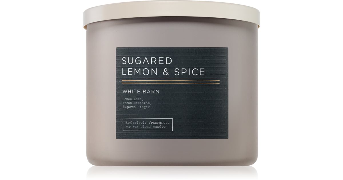 Bath &amp; Body Works Sugared Lemon &amp; Spice Scented Candle 411g