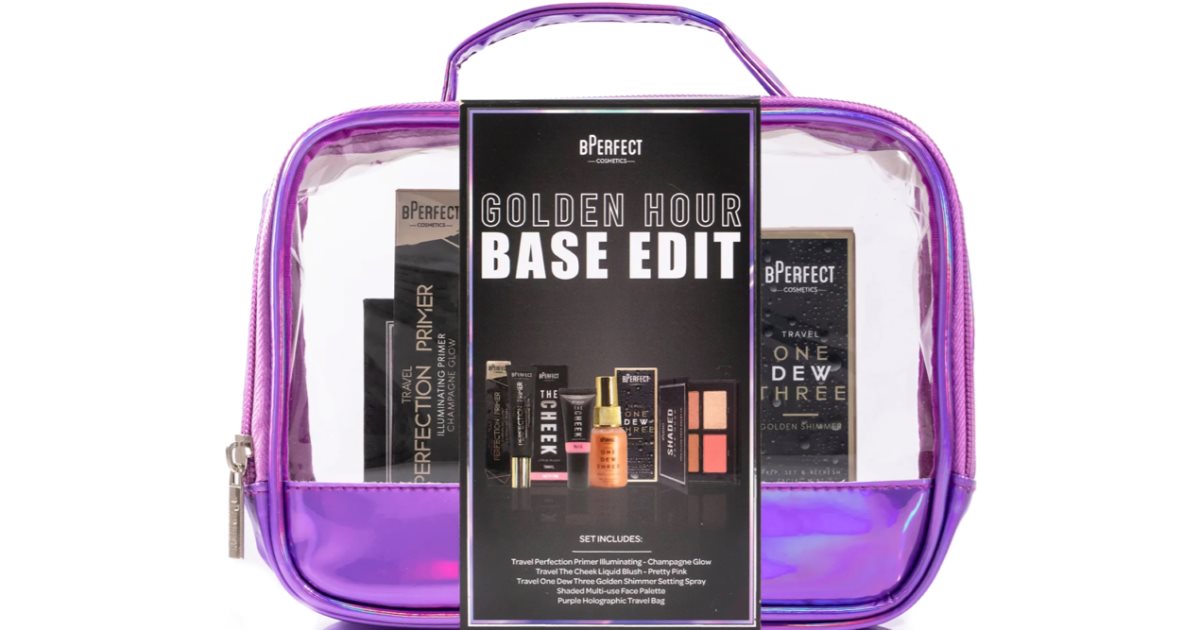 BPerfect Golden Hour Base Edit Gift Box Makeup Bag