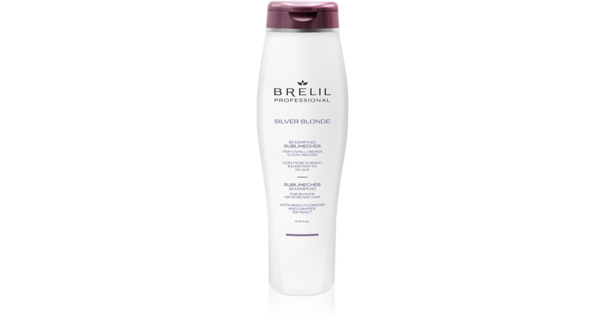 Brelil Professional Biondo Argento Sublime Anti-yellow Shampoo for blonde and highlighted hair 1000 ml