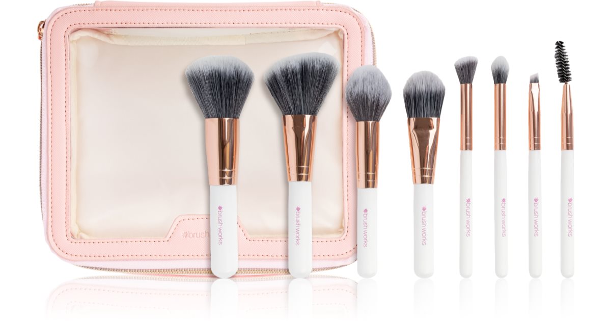 Makeup brush kit pouch