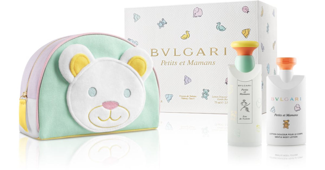 BVLGARI Petits et Mamans unisex gift set Eau de Toilette 100 ml + delicate body milk 75 ml + handbag 1 pc