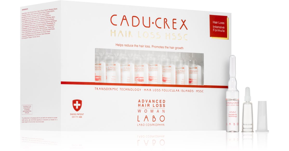 CADU-CREX Hair Loss HSSC Advanced hair treatment for women against advanced hair loss for women 20x3.5 ml